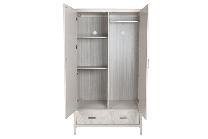 DKD Home Decor Armario Tradicional Gris Claro 110 x 60 x 195 cm Metal MDF DKD Home Decor Armario Tradicional Gris Claro 110 x 60 x 195 cm Metal MDF