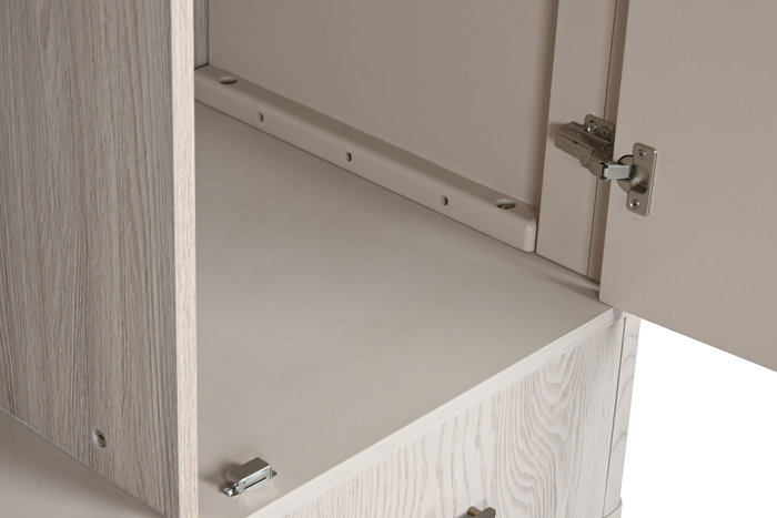 DKD Home Decor Armario Tradicional Gris Claro 110 x 60 x 195 cm Metal MDF DKD Home Decor Armario Tradicional Gris Claro 110 x 60 x 195 cm Metal MDF