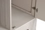 DKD Home Decor Armario Tradicional Gris Claro 110 x 60 x 195 cm Metal MDF