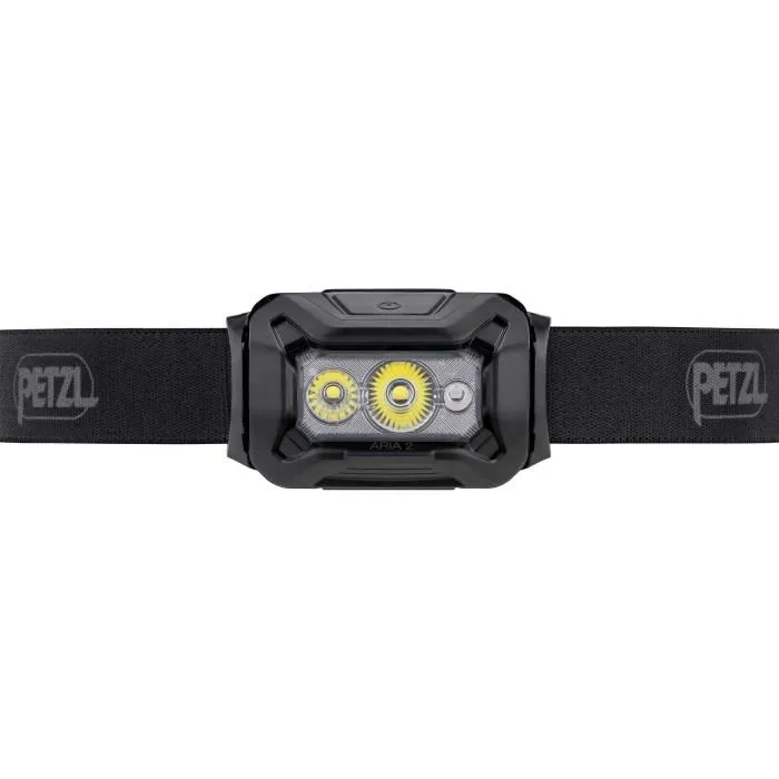 Petzl PET3342540840195 Linterna frontal estanca ARIA 2 450 lúmenes 3 pilas AAA/LR03 incluidas Negra