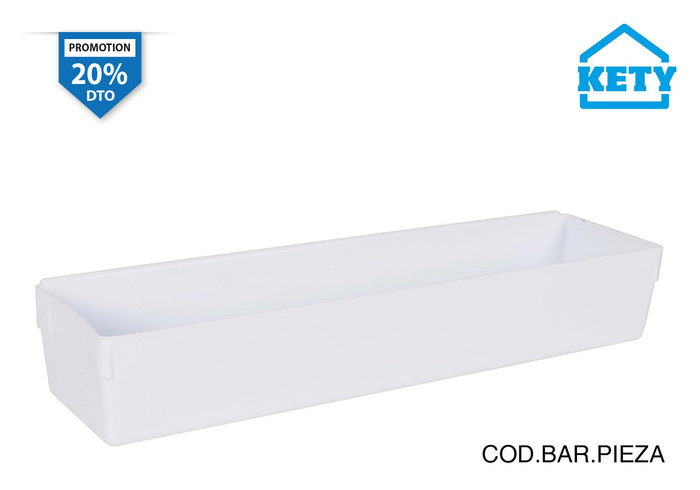Kety Caja de Ordenación Modular 30.5 cm x 8 cm x 5.3 cm (12 Unidades)