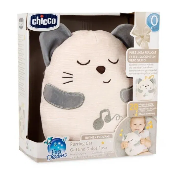 Chicco CHI1722591336988 Gatito de Peluche Gris - Desde el Nacimiento