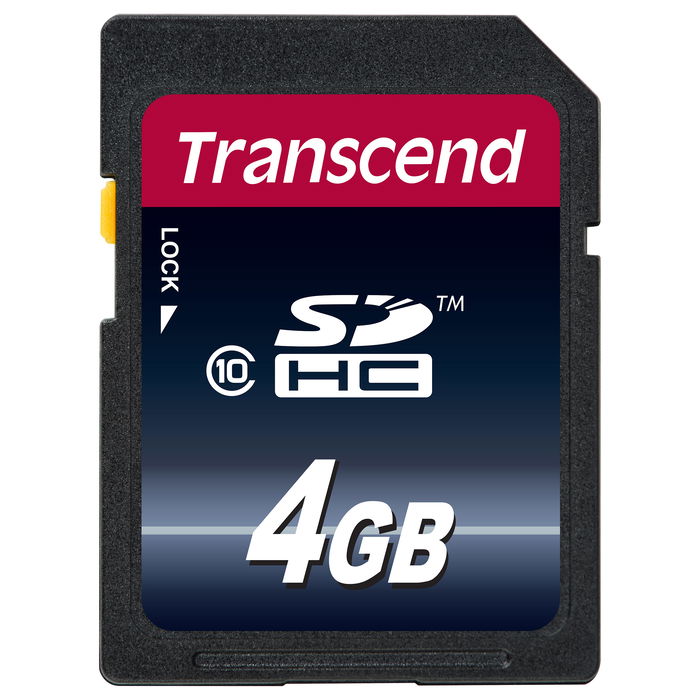 Transcend TS4GSDHC10 Tarjeta de Memoria SDHC de 4GB Clase 10 Velocidad 30MB/s