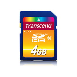 Transcend TS4GSDHC10 Tarjeta de Memoria SDHC de 4GB Clase 10 Velocidad 30MB/s