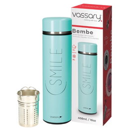 Vassary Termo de acero inoxidable Bembe 450ml Verde mint