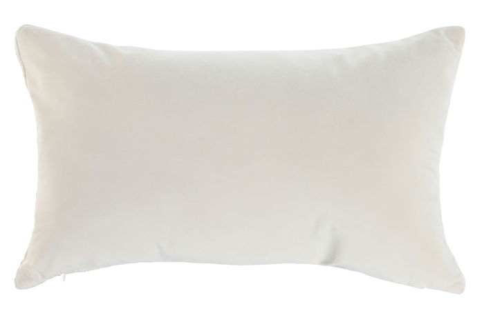 DKD Home Decor Cojín Jacquard Blanco 10 x 30 x 50 cm