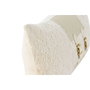 DKD Home Decor Cojín Jacquard y PU con Hebilla Blanco