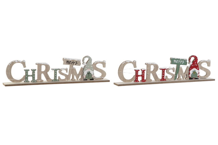 DKD Home Decor Decoración Luminosa MDF Multicolor 35x4,5x9 cm (Surtido de 2)