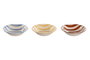 DKD Home Decor Set de 6 Platos Hondos de Loza con Diseño de Rayas Surtido