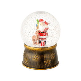 Lumineo Bola de Nieve Santa Claus con 6 LED ø13 x 17,5 cm
