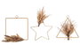 DKD Home Decor Decoración Colgante Flor Seca 20x1x20 Surtida