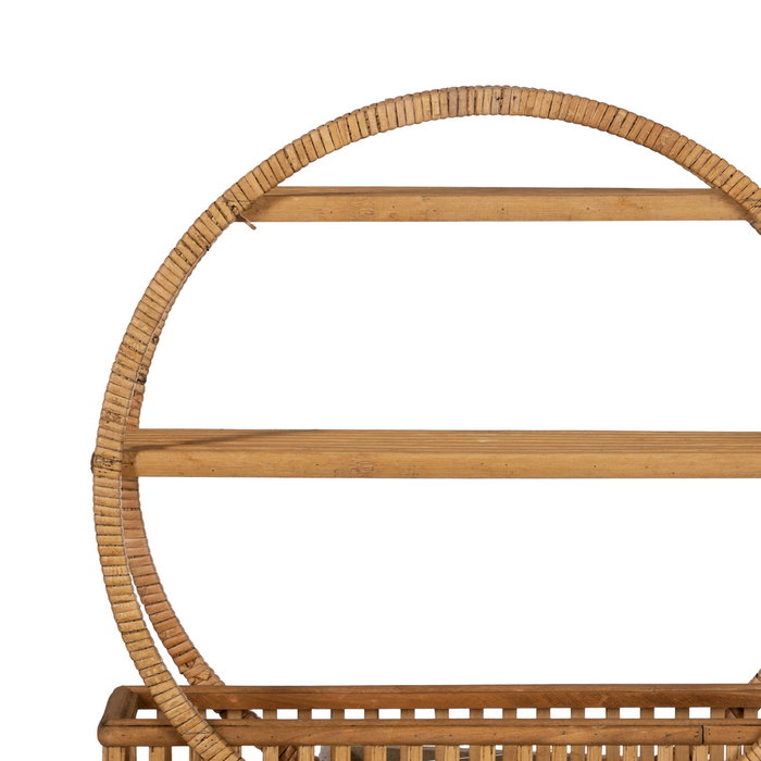 Estante Natural Ratán Decoración 45,50 X 14 X 45,50 cm Estante Natural Ratán Decoración 45,50 X 14 X 45,50 cm