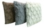 DKD Home Decor Cojines de Poliéster con Diseño de Rombos, Surtido de 3 Colores