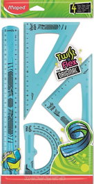 MAPED Estuche de dibujo Twist'n Flex 4 piezas colores surtidos
