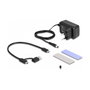 DeLOCK Convertidor USB Type-C para 1 x M.2 NVMe SSD + 1 x SATA SSD/HDD con función de clonación