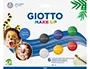 Giotto Pintura Facial Set 6 Botes 5 ml Colores Clásicos + Pincel Cosmético y Esponja