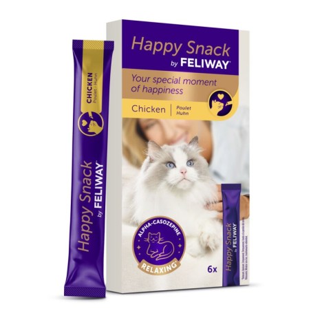 Feliway Happy Snack 6 Sticks Sabor Pollo