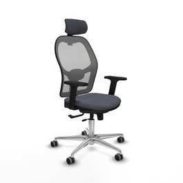 PIQUERAS Y CRESPO Silla de oficina Jorquera con mecanismo Sincro/Traslack en Gris
