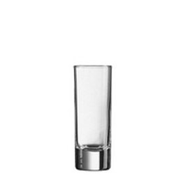 ADI Islande Vaso Chupito de Vidrio 10 cl, Borde Grueso - 87 mm Alto x 51 mm Diámetro (Set de 12)