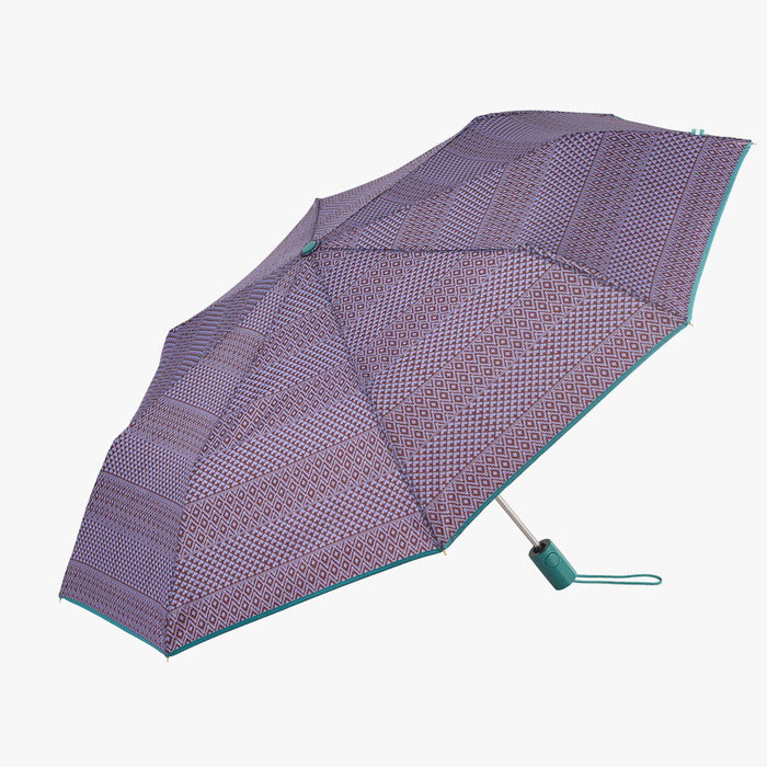 C-Collection Paraguas automático estampado étnico con UV 50+
