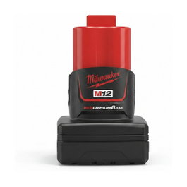 Milwaukee M12B6 Batería de Repuesto 12V 6,0 Ah Li-Ion