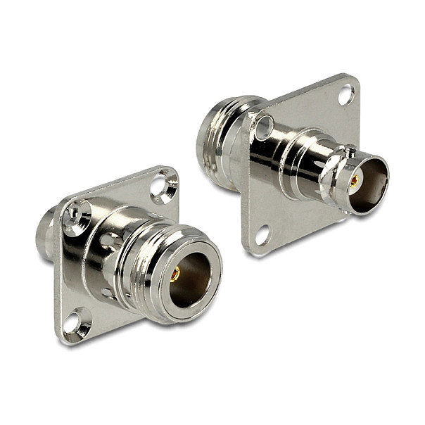 DeLOCK 88839 Adaptador N Buchse 50 Ohm a BNC Buchse 50 Ohm para montaje DeLOCK 88839 Adaptador N Buchse 50 Ohm a BNC Buchse 50 Ohm para montaje