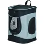 TRIXIE Timon Mochila para perros, 34 x 44 x 30 cm, negro / gris