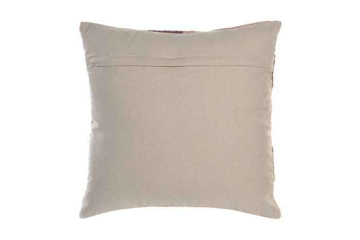 DKD Home Decor Set de 2 Cojines de Algodón Bordados Multicolor y Blanco