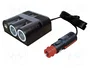 PRO CAR Cable alargador para mechero de coche con 2 tomas y 2 USB