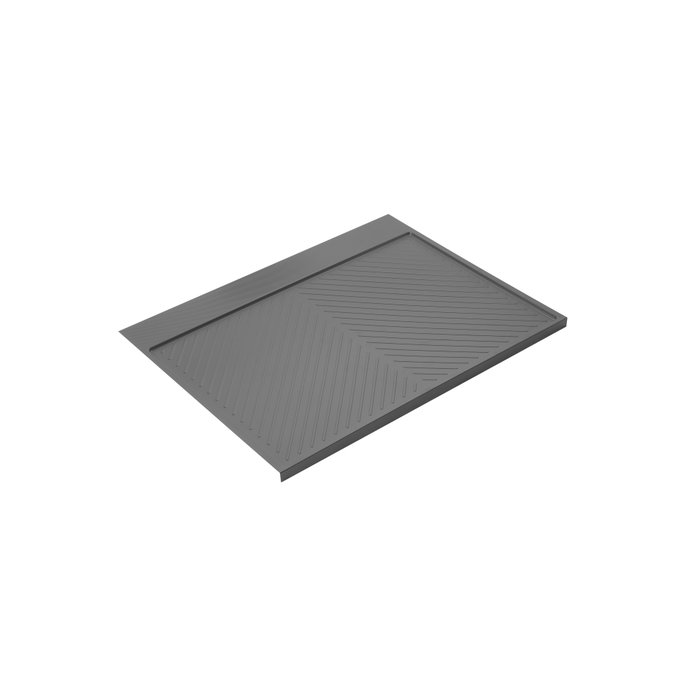 Emuca Protector fondo fregadero Sink para mueble de cocina, M80, 767x580mm, espesor de tablero 16mm, cortable, Plástico, Gris antracita Emuca Protector fondo fregadero Sink para mueble de cocina, M80, 767x580mm, espesor de tablero 16mm, cortable, Plástico, Gris antracita