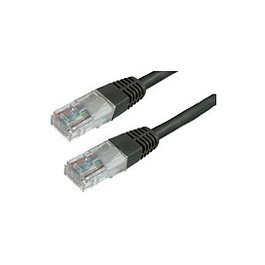 MEDIARANGE Cable de Red Ethernet LAN CAT6 RJ45 2 Metros - Negro (MRCS125)