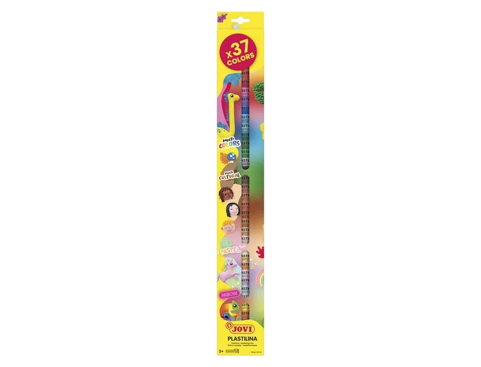Jovi Plastilina Barra 15 gr Estuche 37 Unidades Colores Surtidos Base Vegetal Sin Gluten Que Nunca Se Seca Jovi Plastilina Barra 15 gr Estuche 37 Unidades Colores Surtidos Base Vegetal Sin Gluten Que Nunca Se Seca
