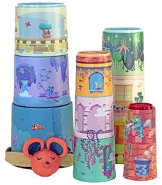 Juego Miniland Mystery Castle (18 M -3 A) (1 Raton De Peluche+11 Cubos Aplilables)