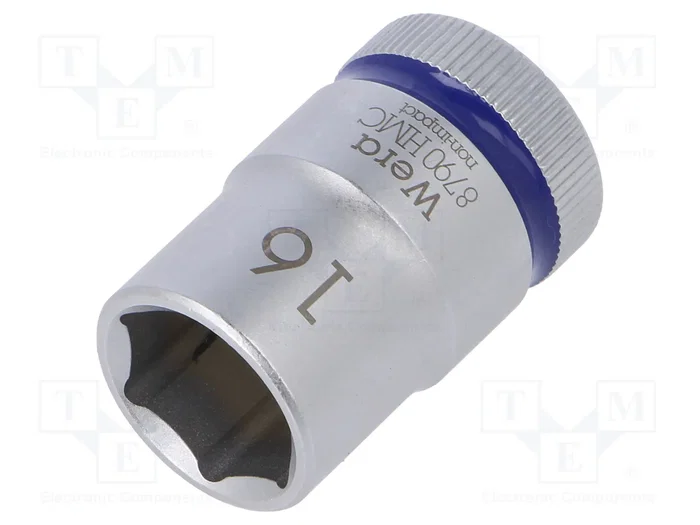 WERA Zyklop Vaso de 6 ángulos HEX 16mm 1/2 pol pulgadas WERA Zyklop Vaso de 6 ángulos HEX 16mm 1/2 pol pulgadas