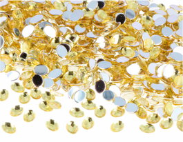 Innspiro Gemas decorativas acrílicas oval amarillo 6x8mm 5000u.Aprox.