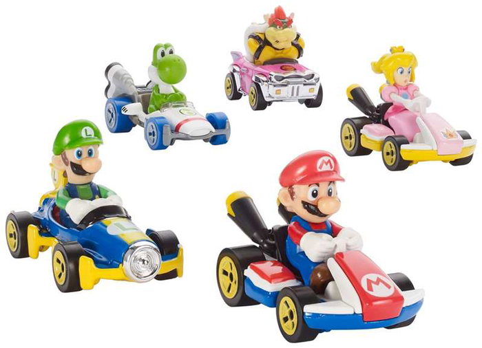 Mattel Coche Hot Wheels Mario Kart Escala 1:64 Modelos Surtidos
