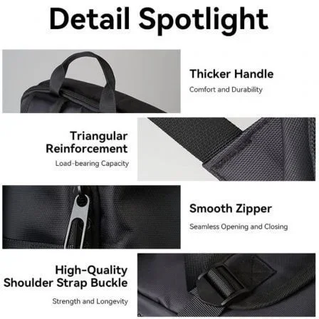 Vention Krob0 Mochila impermeable para portátiles hasta 15.6" 19L Negra Vention Krob0 Mochila impermeable para portátiles hasta 15.6" 19L Negra
