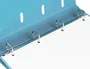 Liderpapel Carpeta con Recambio A4 Cuadro 5mm 100 Hojas 80g Polipropileno 4 Anillas 40mm Celeste Opaco