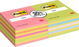 Post-It PACK 2 BLOCS 450 HOJAS NOTAS ADHESIVAS 76x76MM COLORES SURTIDOS 7100321423
