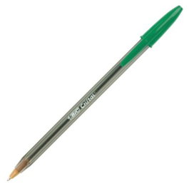 BIC Cristal Bolígrafo Verde Pack de 50