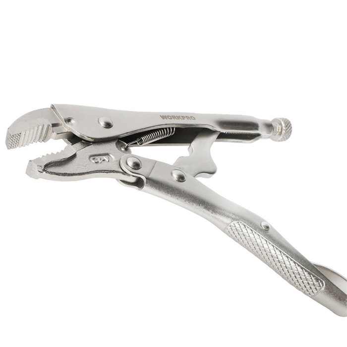 Workpro Alicate de Presión 300 mm cr-m Acero Cromo Molibdeno Regulable Liberación Rápida