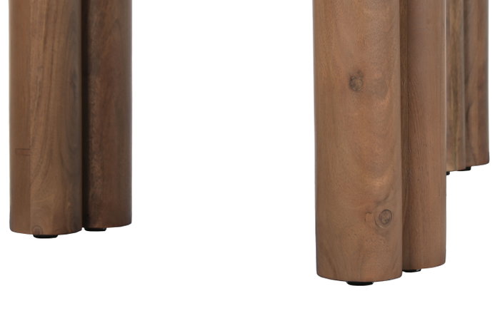 DKD Home Decor Consola Toronto Marble Moderna Marron Mango y Marmol 53 x 75 x 120 cm