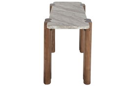 DKD Home Decor Consola Toronto Marble Moderna Marron Mango y Marmol 53 x 75 x 120 cm