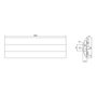 ROLINE Panel guíacables TPE 1800x60x12mm