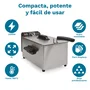 Grunkel FRYPRO-3SS Freidora de Aceite 2000W 3L Sencillo Independiente Acero Inoxidable con Control de Temperatura 190°C Tazón Extraíble