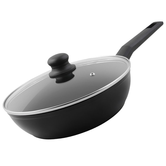 Day Sartén Alta con Tapa Diámetro 26 cm Altura 6 cm Apta para Inducción Eléctrica Vitrocerámica Gas