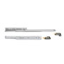 Emuca Juego de guías ocultas Silver, extracción total, cierre suave, 440 mm