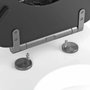 Gelco Asiento para inodoro Flap de mármol negro - MDF FSC