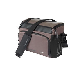 Basil Move Bolsa Manillar Bicicleta 8L Poliéster Reciclado Hidrófugo Incluye Bolsillos y Bandolera