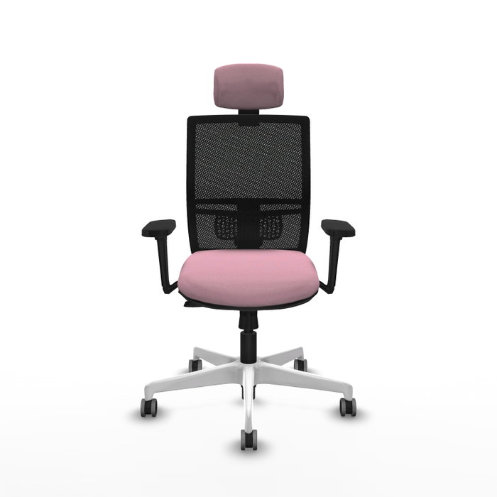 PIQUERAS Y CRESPO Silla de oficina Yunquera con mecanismo Sincro/Traslack, Rosa y Negro PIQUERAS Y CRESPO Silla de oficina Yunquera con mecanismo Sincro/Traslack, Rosa y Negro